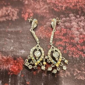 Sparkling Crystal Drop Earrings